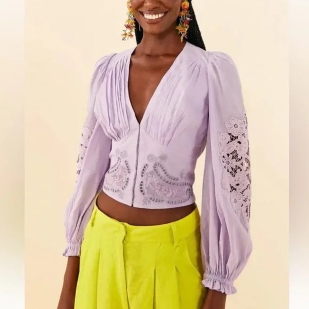 Farm Rio Size M Blouse/Shirt - Worn Once